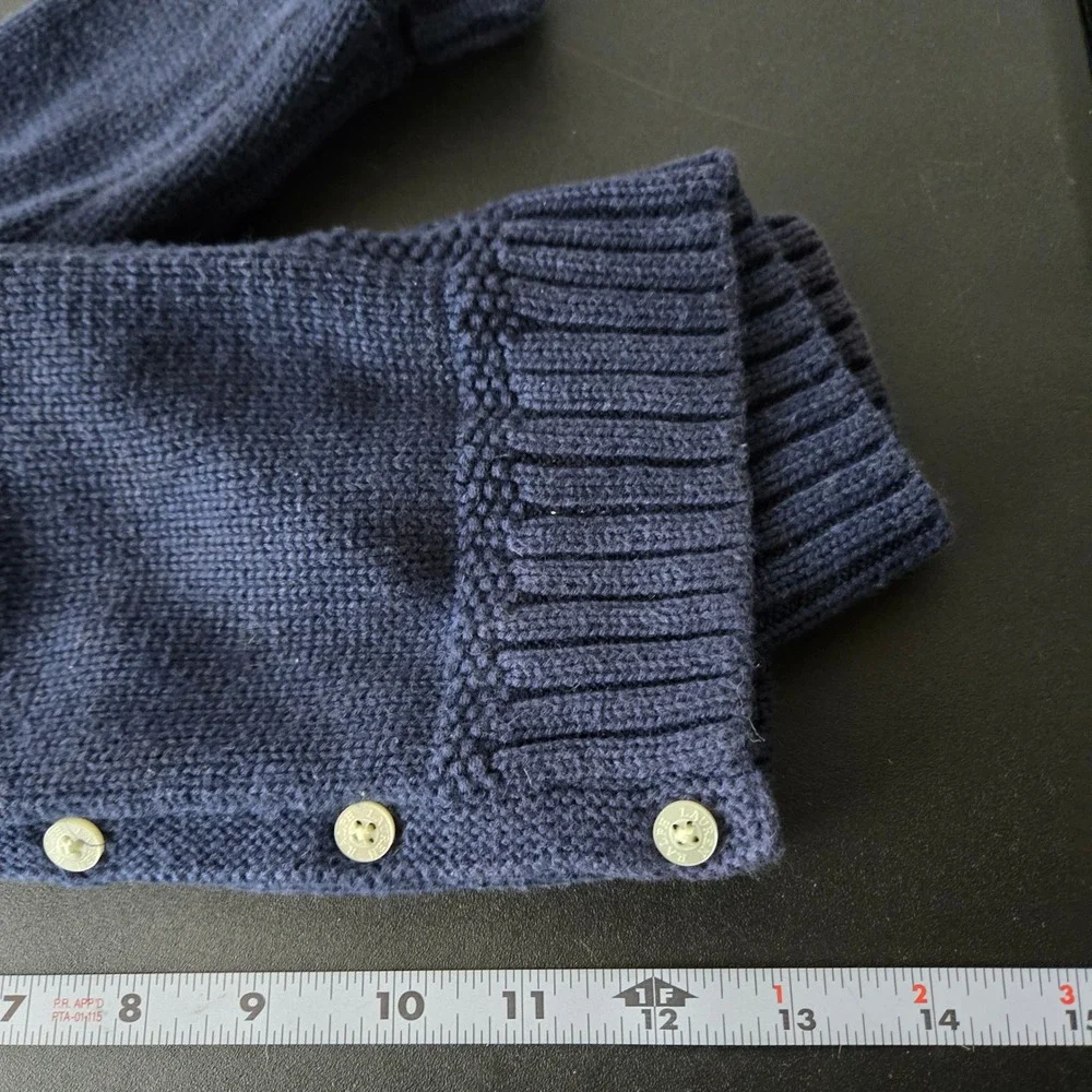 Ralph Lauren Blue Knit Button Cardigan‎ Sweater 18M Preppy Academia Old Money